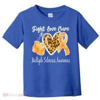 Multiple Sclerosis Ms Fight Love Cure Gift Toddler T-Shirt thumb 0