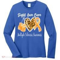 Multiple Sclerosis Ms Fight Love Cure Gift Women's Long Sleeve Shirt thumb 0