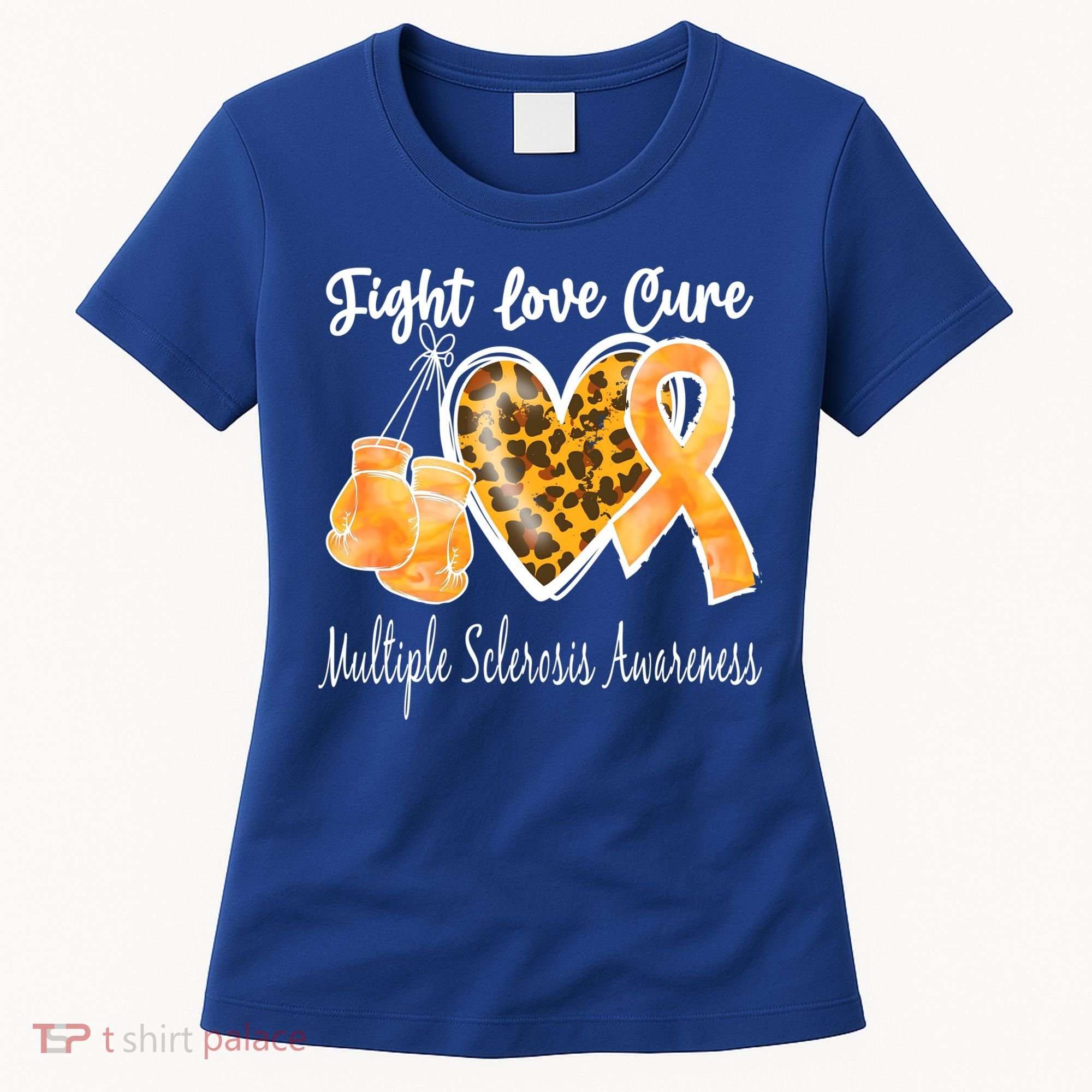 Multiple Sclerosis Ms Fight Love Cure Gift Women's T-Shirt