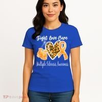 Multiple Sclerosis Ms Fight Love Cure Gift Women's T-Shirt thumb 4