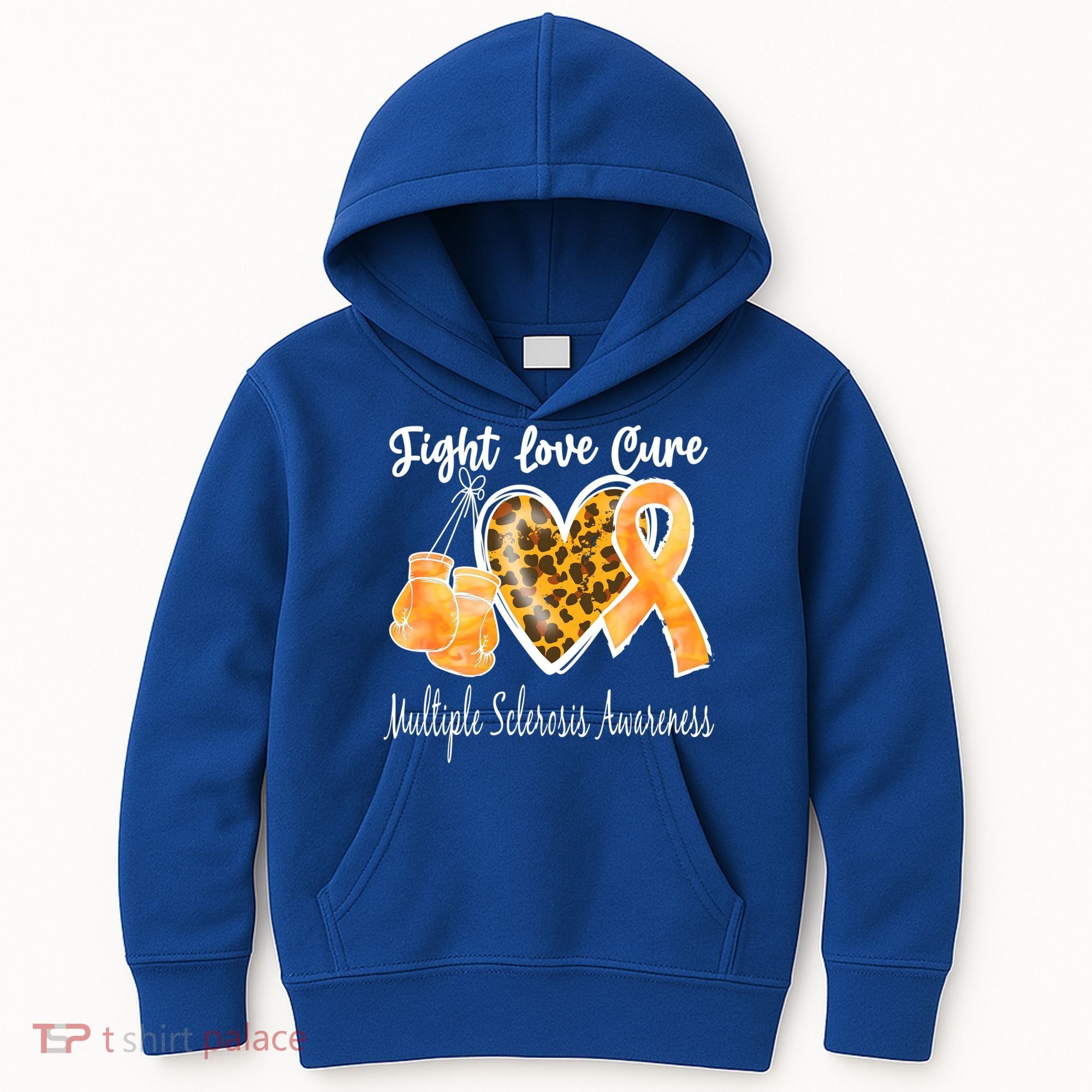 Multiple Sclerosis Ms Fight Love Cure Gift Kids Hoodie
