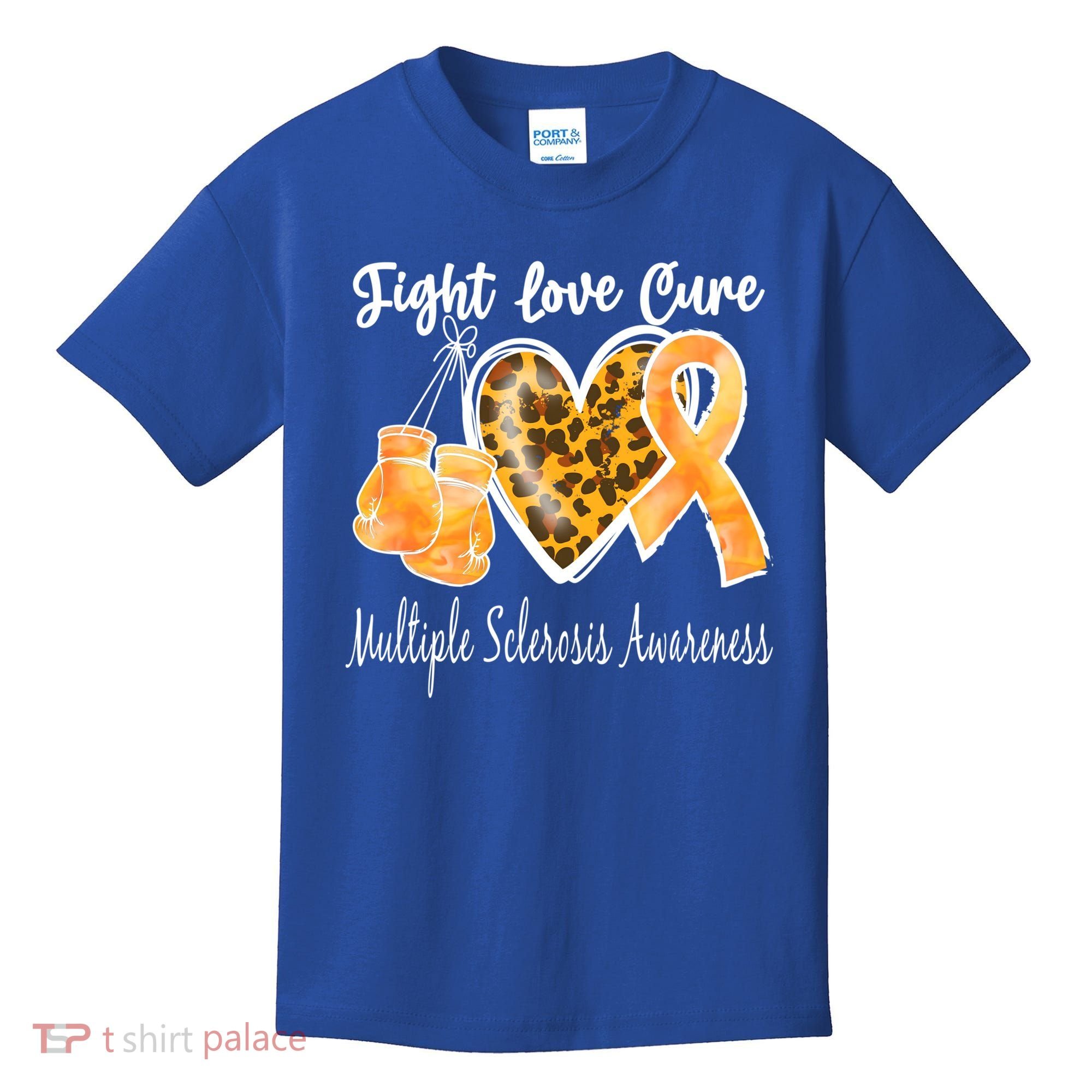 Multiple Sclerosis Ms Fight Love Cure Gift Kids T-Shirt