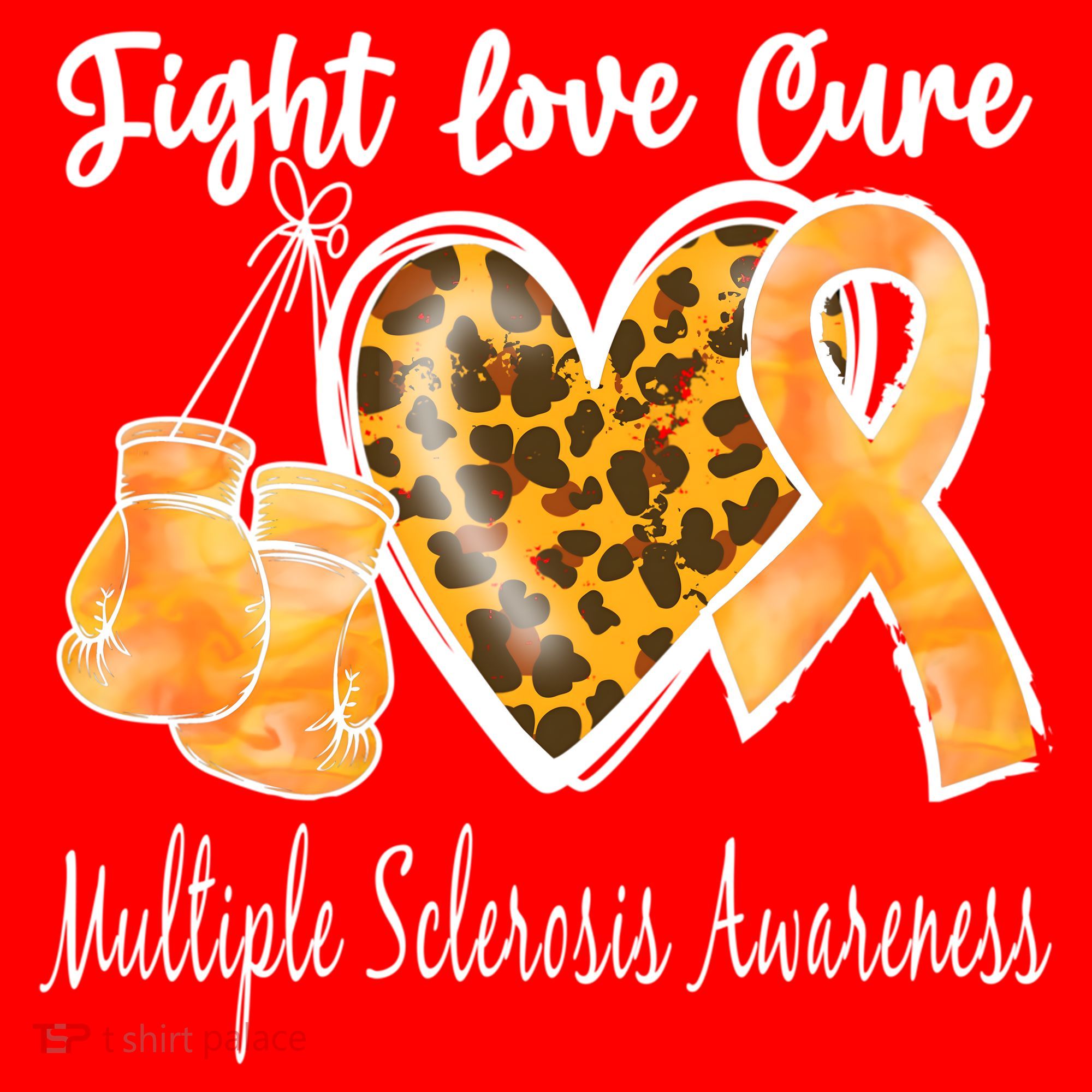 Multiple Sclerosis Ms Fight Love Cure Gift Santa Hat