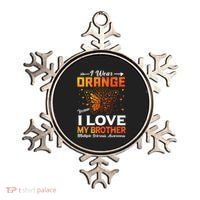 Multiple Sclerosis Ms Warrior I Wear Orange Brother Funny Gift Ornament thumb 0