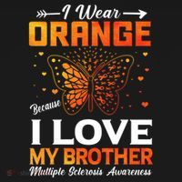 Multiple Sclerosis Ms Warrior I Wear Orange Brother Funny Gift Ornament thumb 1