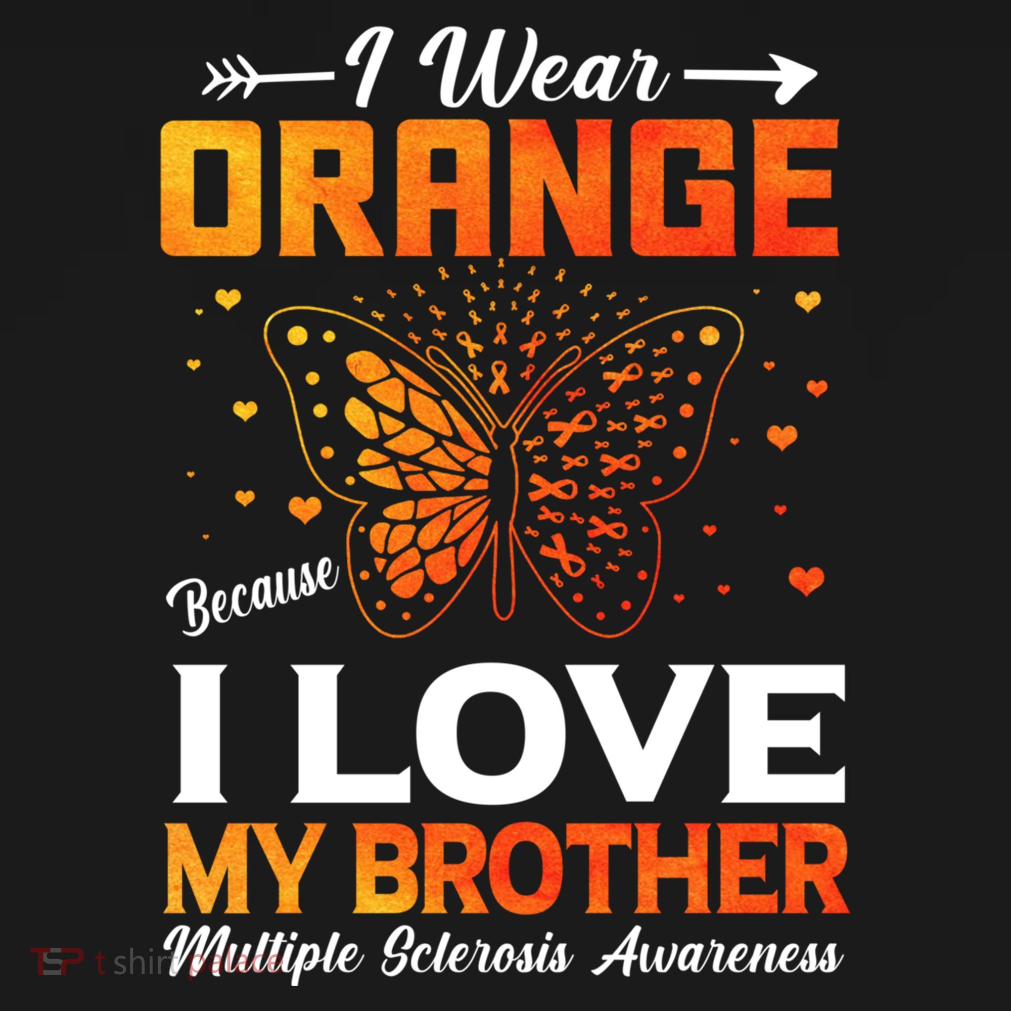 Multiple Sclerosis Ms Warrior I Wear Orange Brother Funny Gift Ornament