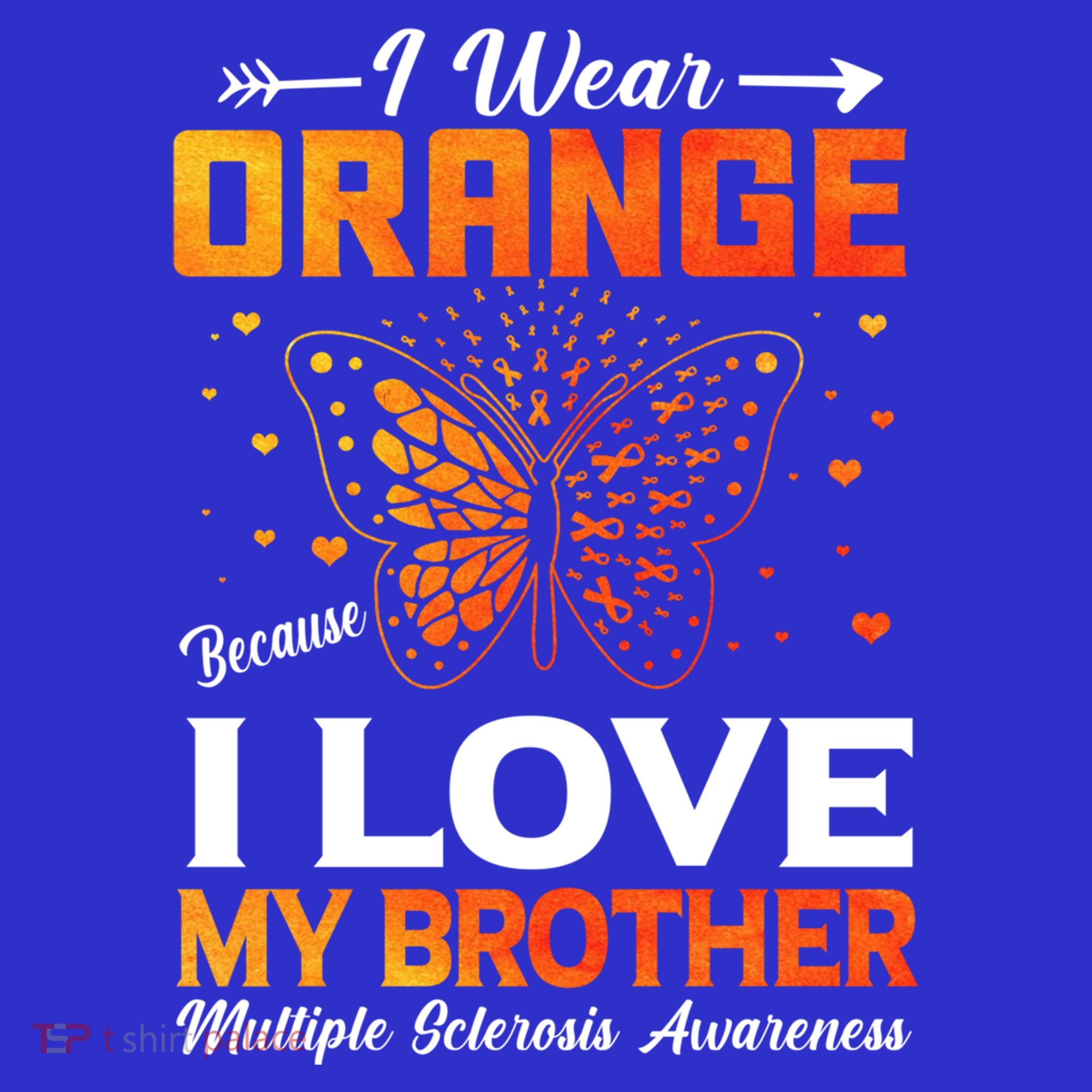 Multiple Sclerosis Ms Warrior I Wear Orange Brother Funny Gift Visor
