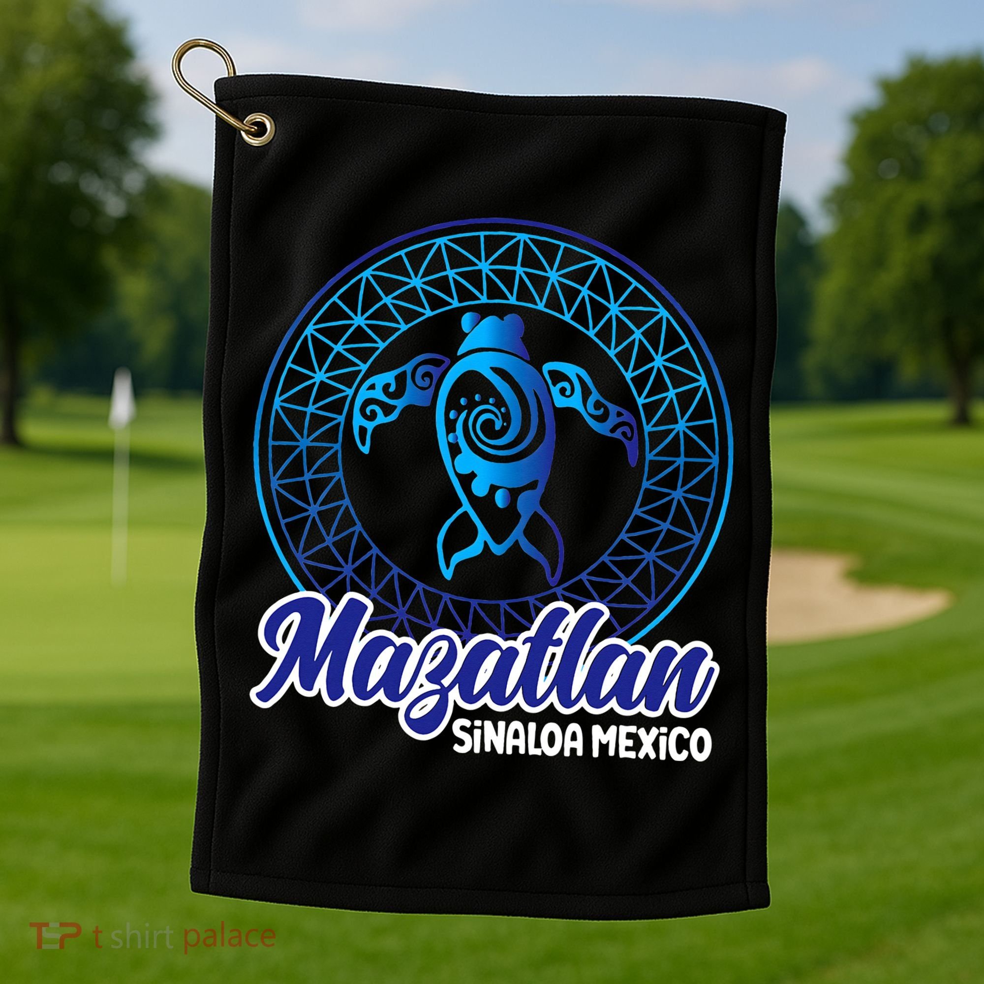 Mazatlan Sinaloa Mexico Souvenirs Baja California Turtles Golf Towel
