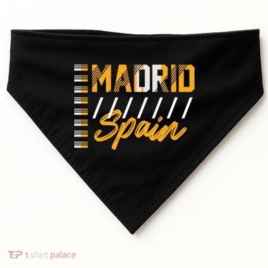 Madrid Spain USA-Made Doggie Bandana