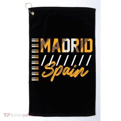 Madrid Spain Golf Towel