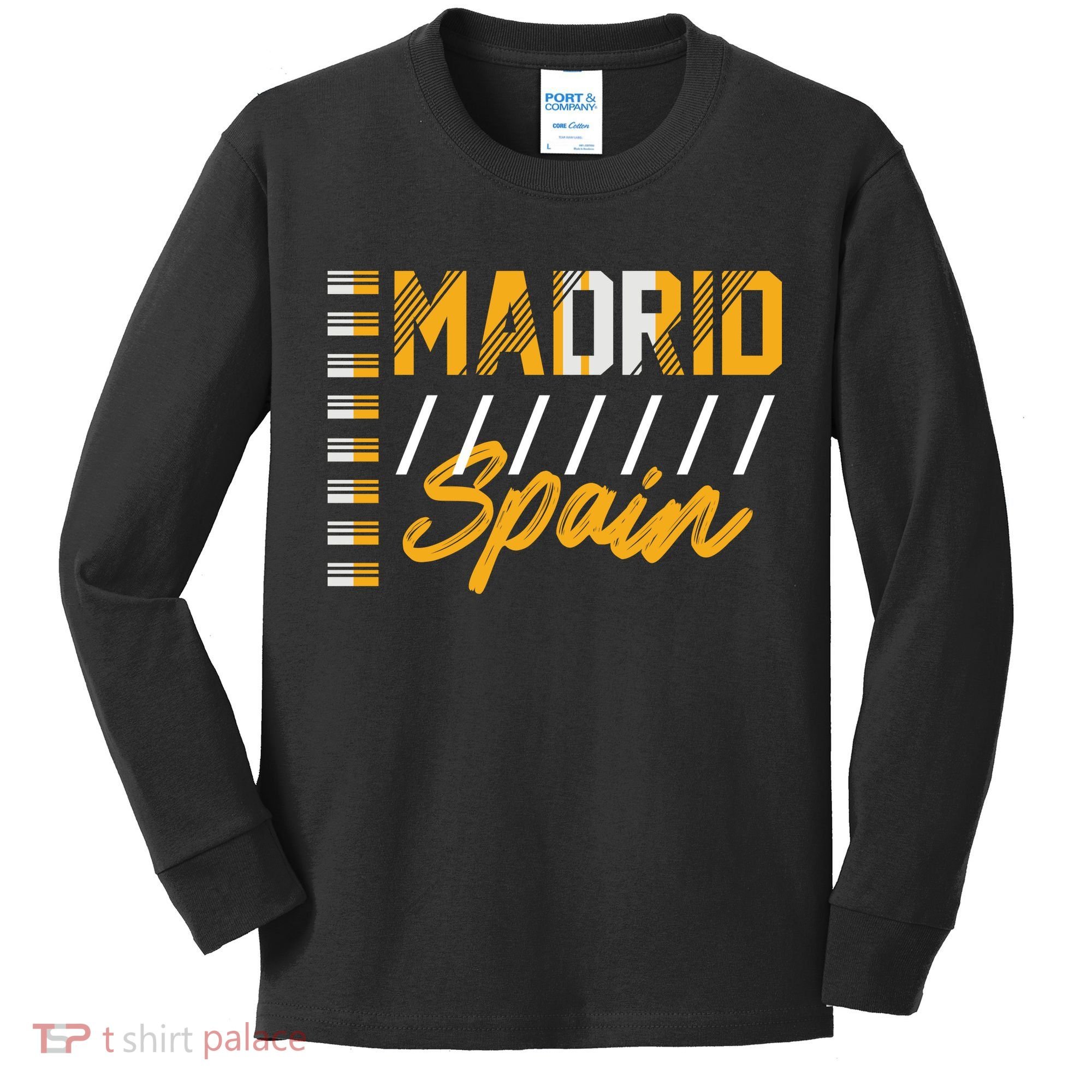 Madrid Spain Kids Long Sleeve Shirt
