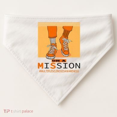 Multiple Sclerosis Ms Awareness Walk On Mission USA-Made Doggie Bandana