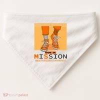 Multiple Sclerosis Ms Awareness Walk On Mission USA-Made Doggie Bandana thumb 0