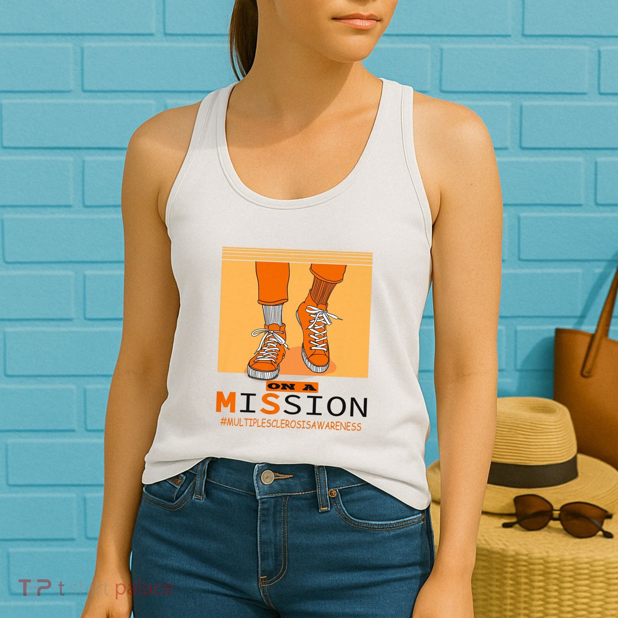 Multiple Sclerosis Ms Awareness Walk On Mission Women's Tank Top