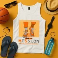 Multiple Sclerosis Ms Awareness Walk On Mission Tank Top thumb 4