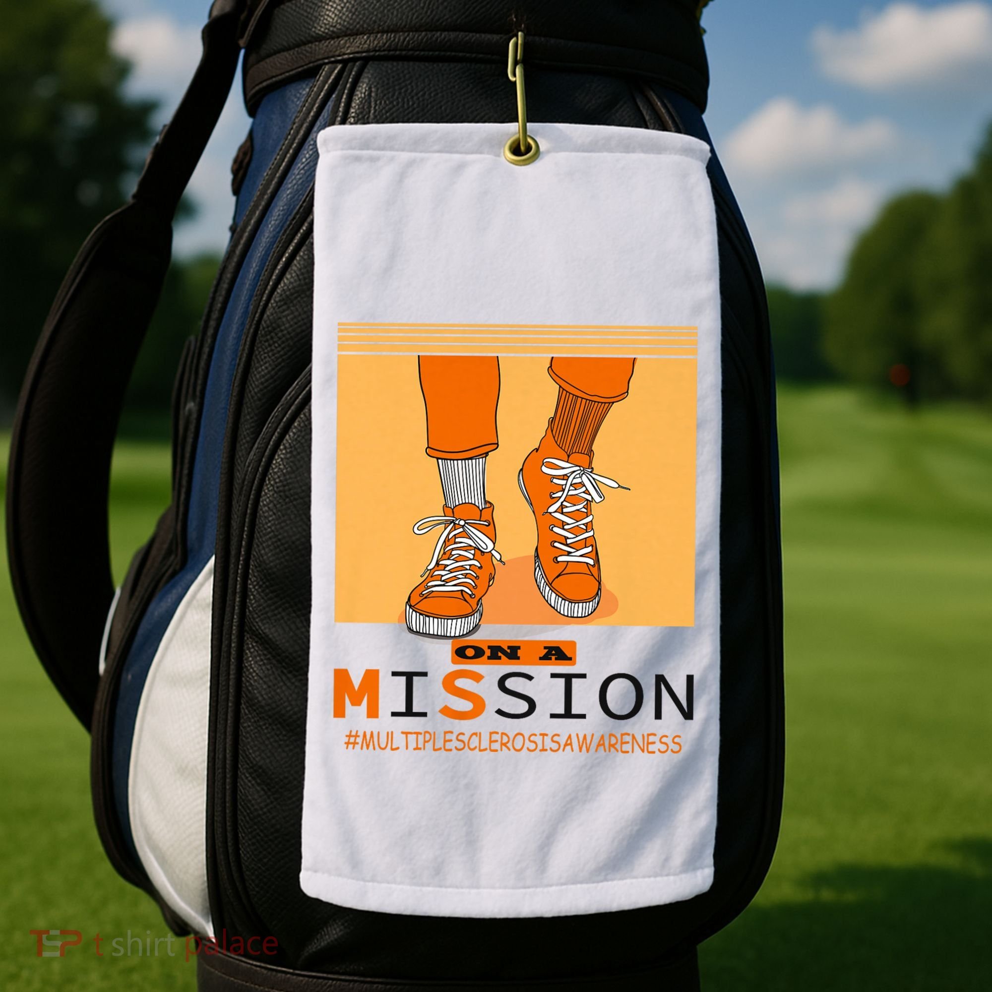 Multiple Sclerosis Ms Awareness Walk On Mission Golf Towel