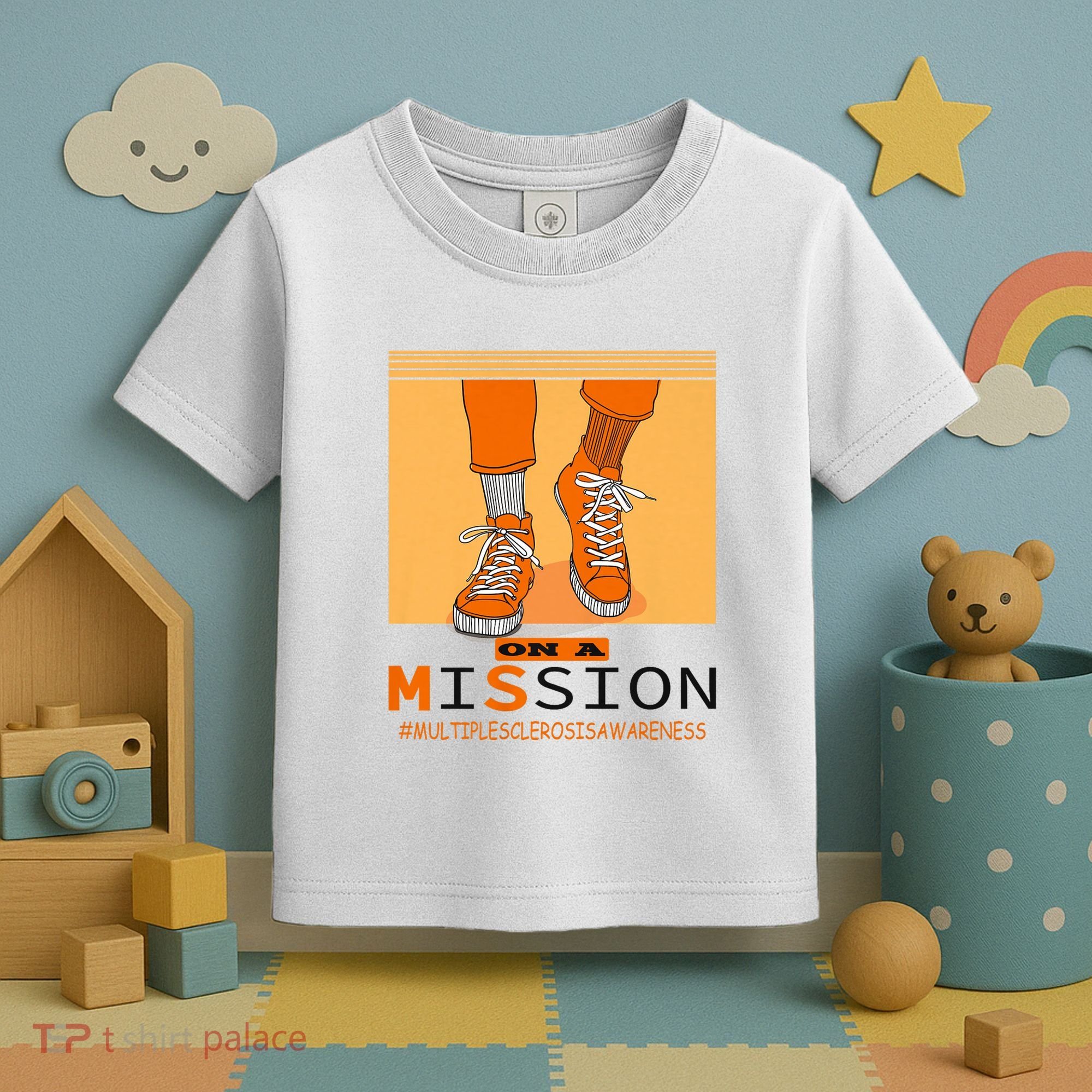 Multiple Sclerosis Ms Awareness Walk On Mission Toddler T-Shirt