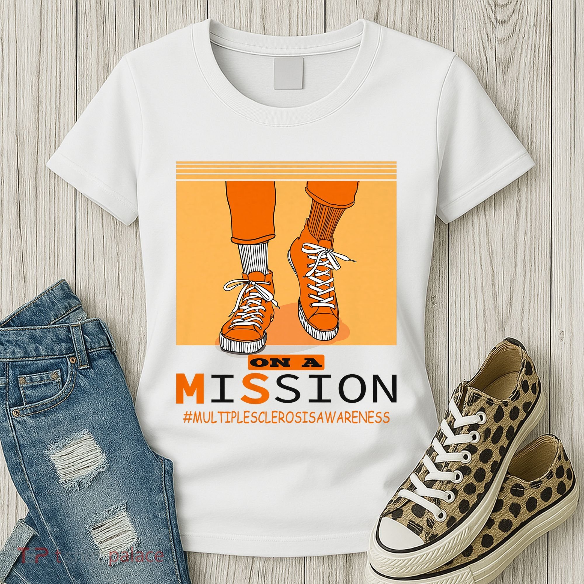 Multiple Sclerosis Ms Awareness Walk On Mission Women's T-Shirt
