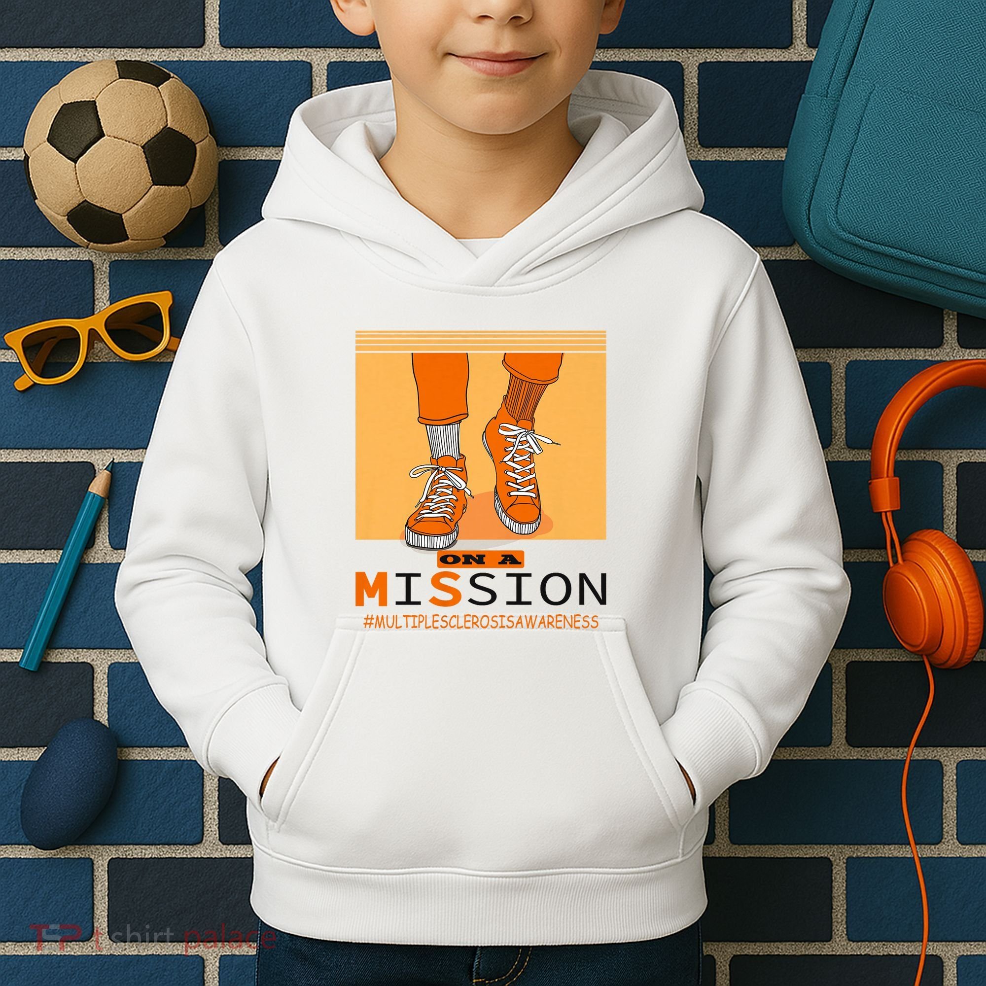 Multiple Sclerosis Ms Awareness Walk On Mission Kids Hoodie