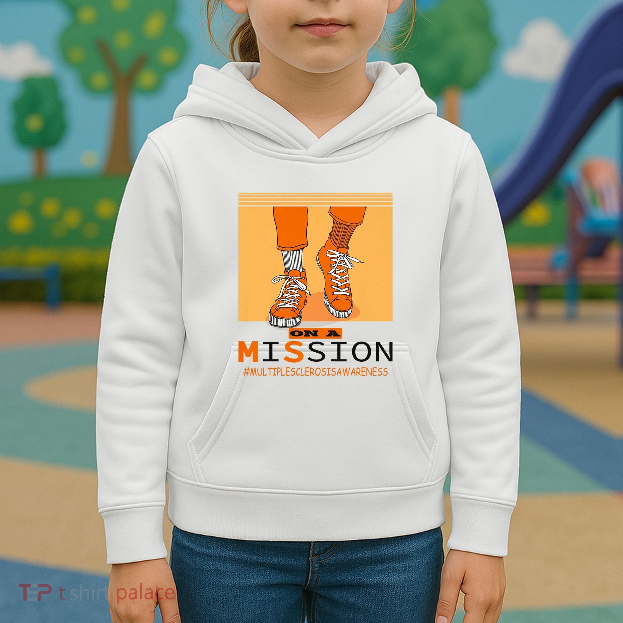 Multiple Sclerosis Ms Awareness Walk On Mission Kids Hoodie