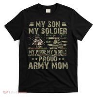 My Son My Soldier Proud Army Mother Mom Military T-Shirt thumb 0