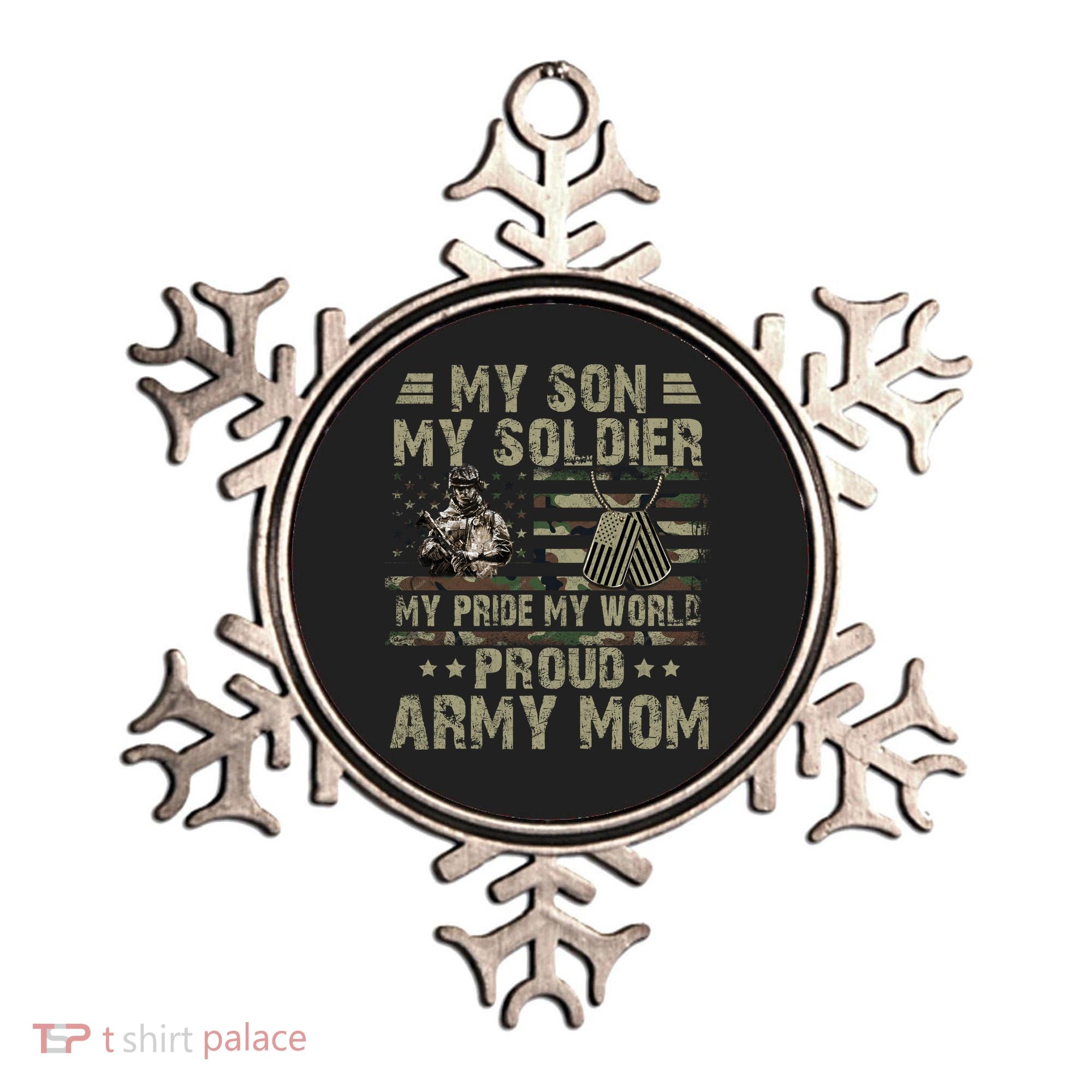 My Son My Soldier Proud Army Mother Mom Military Ornament