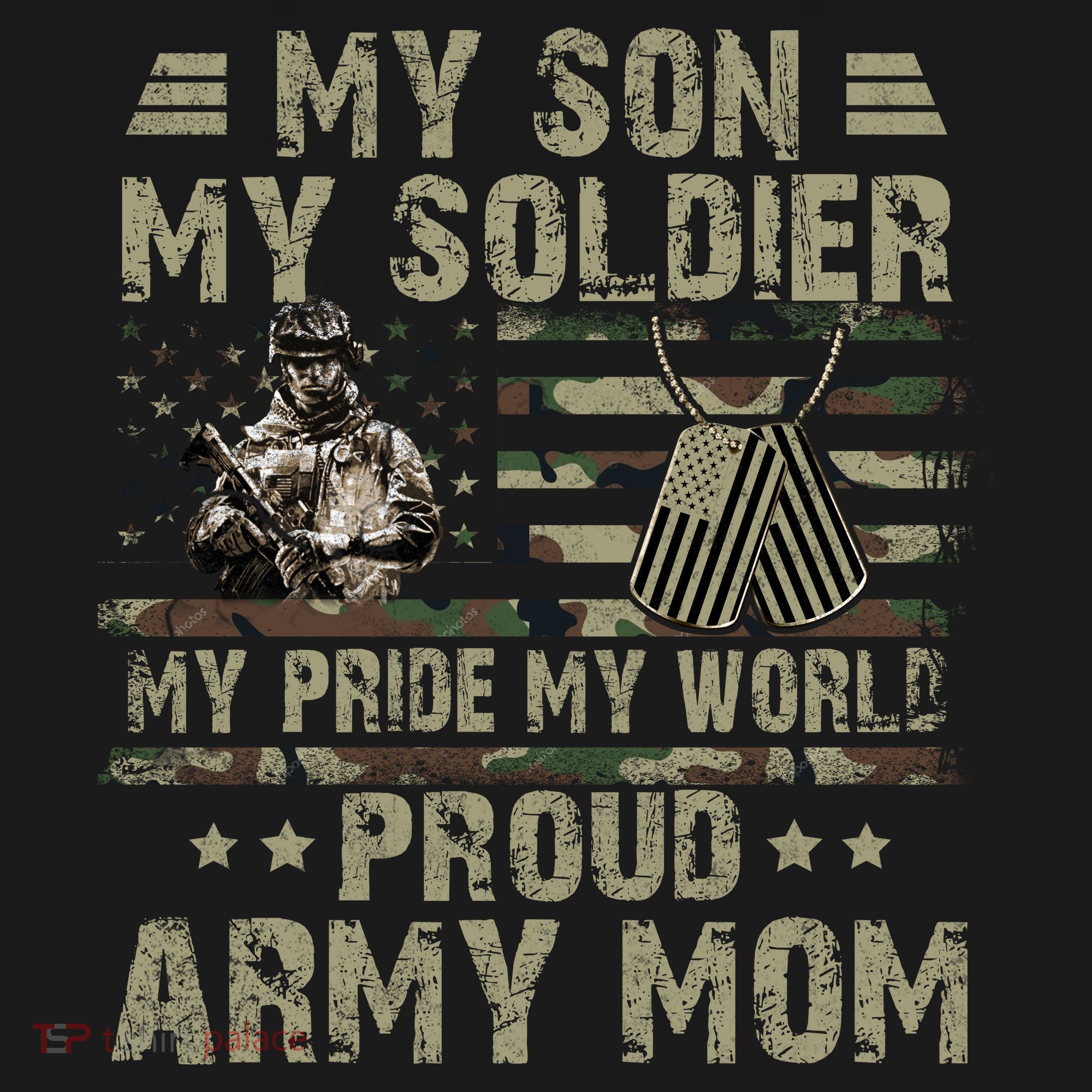 My Son My Soldier Proud Army Mother Mom Military Visor