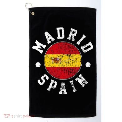 Madrid Spain Golf Towel