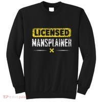 Mansplainer Saying Mansplain Mansplaining Sweatshirt thumb 0