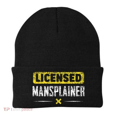Mansplainer Saying Mansplain Mansplaining Beanie