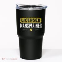 Mansplainer Saying Mansplain Mansplaining Tumbler thumb 0