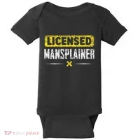 Mansplainer Saying Mansplain Mansplaining Baby Bodysuit thumb 0