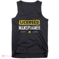 Mansplainer Saying Mansplain Mansplaining Tank Top thumb 0