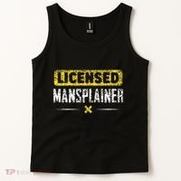 Mansplainer Saying Mansplain Mansplaining Tank Top thumb 2