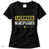 Mansplainer Saying Mansplain Mansplaining Women's T-Shirt thumb 0