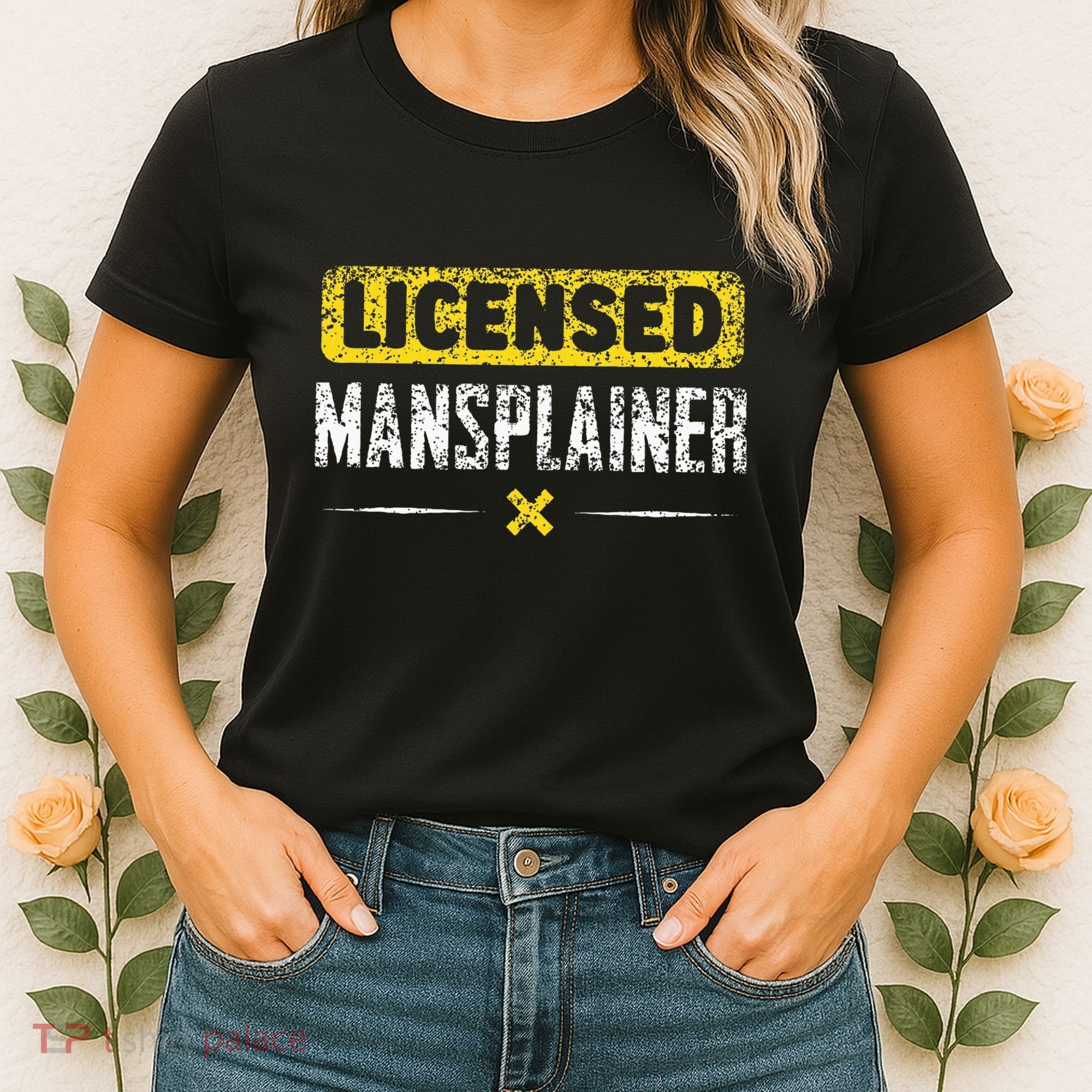 Mansplainer Saying Mansplain Mansplaining Women's T-Shirt