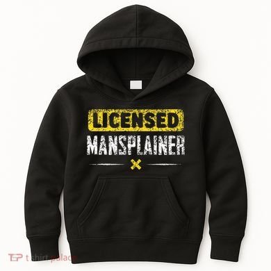 Mansplainer Saying Mansplain Mansplaining Kids Hoodie