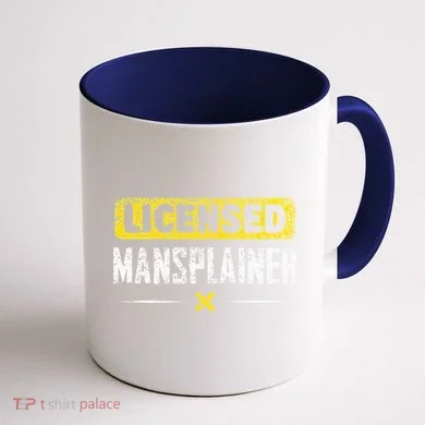 Mansplainer Saying Mansplain Mansplaining Coffee Mug back
