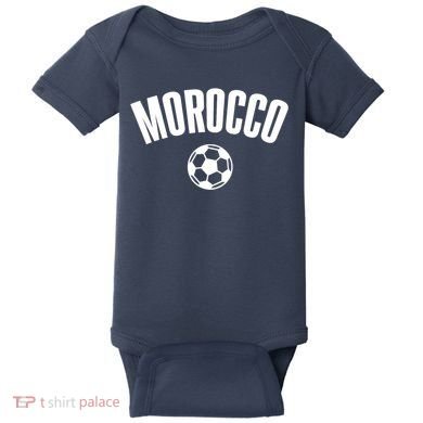 Morocco Soccer Baby Bodysuit