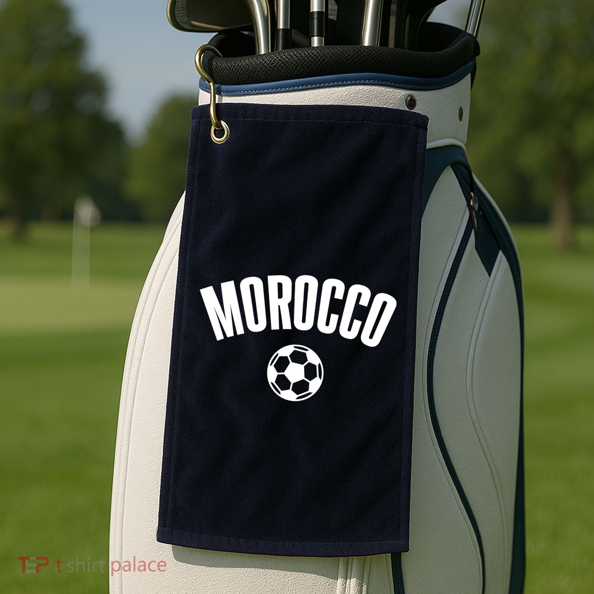 Morocco Soccer Golf Towel