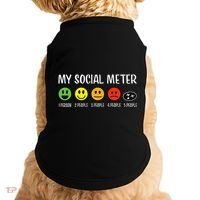 My Social Meter Funny Introvert Too Many People Sarcasm Doggie Tank thumb 0