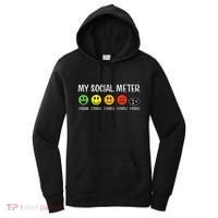 My Social Meter Funny Introvert Too Many People Sarcasm Women's Hoodie thumb 0