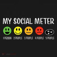 My Social Meter Funny Introvert Too Many People Sarcasm Ornament thumb 1