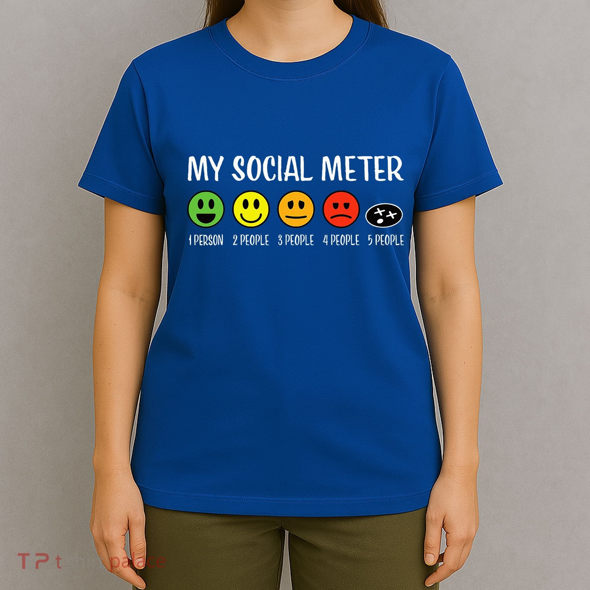 My Social Meter Funny Introvert Too Many People Sarcasm T-Shirt