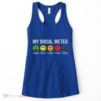 My Social Meter Funny Introvert Too Many People Sarcasm Women's Tank Top thumb 0