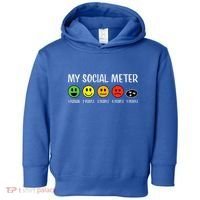 My Social Meter Funny Introvert Too Many People Sarcasm Toddler Hoodie thumb 0