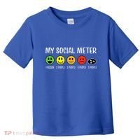 My Social Meter Funny Introvert Too Many People Sarcasm Toddler T-Shirt thumb 0