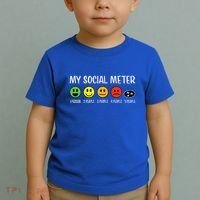 My Social Meter Funny Introvert Too Many People Sarcasm Toddler T-Shirt thumb 2