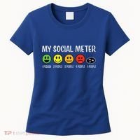 My Social Meter Funny Introvert Too Many People Sarcasm Women's T-Shirt thumb 0