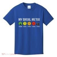 My Social Meter Funny Introvert Too Many People Sarcasm Kids T-Shirt thumb 0
